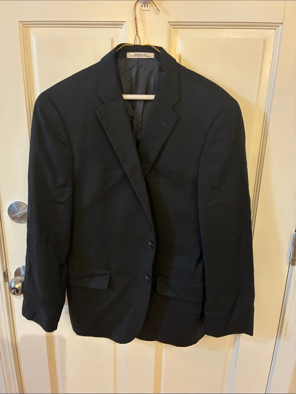 Joseph Abboud Men's Black Notch-Lapel Two-Button Blazer